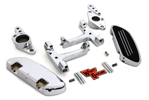 V-Twin Passenger Footboard Set with Swingarm Mount Kit - 51-0867