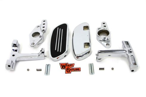 V-Twin Passenger Footboard Set with Swingarm Mount Kit - 51-0867