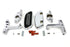 V-Twin Passenger Footboard Set with Swingarm Mount Kit - 51-0867