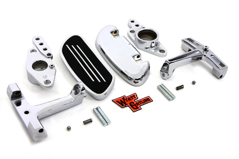 V-Twin Passenger Footboard Set with Swingarm Mount Kit - 51-0867