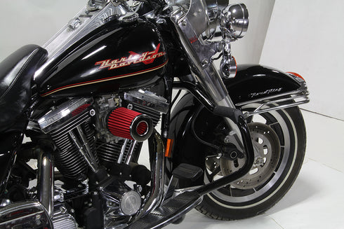 V-Twin Black Front Engine Bar with Footpeg Pads - 51-0871