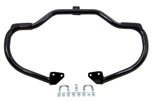 V-Twin Black Front Engine Bar with Footpeg Pads - 51-0872
