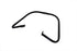 V-Twin Black Rear Frame Bar - 51-0893