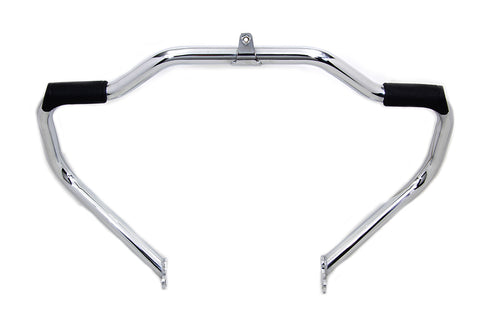 V-Twin Chrome Front Engine Bar with Footpeg Pads - 51-0986