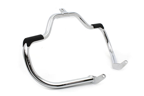V-Twin Chrome Front Engine Bar with Footpeg Pads - 51-0990