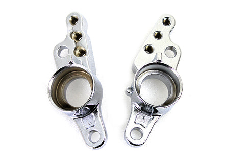 V-Twin Rear Frame Fork Bracket Set Chrome - 51-0994