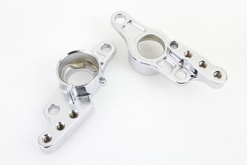 V-Twin Rear Frame Fork Bracket Set Chrome - 51-0994