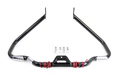 V-Twin Black Front Turn Signal Highway Bar - 51-1069