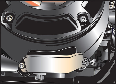 V-Twin Primary Nerf Bar Zinc - 51-1282