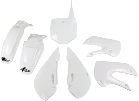 UFO Replacement Body Kit - White - Kawasaki - KLX '02-'09 KA37002-047