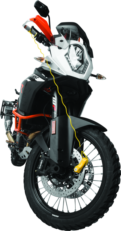 Bully Lock Reminder Disc Cable 4 ft. - Yellow