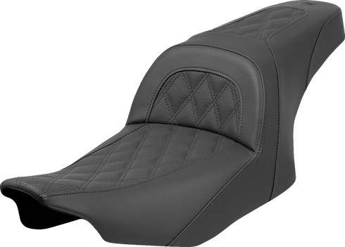 SADDLEMEN Slim Seat - Lattice Stitch - FLT/FLH '23-'24 823-07-162
