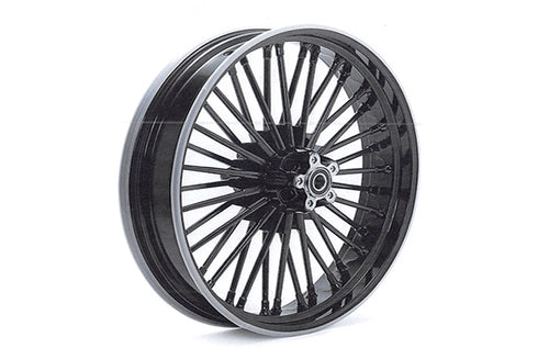 V-Twin Front 21 inch x 3.15 inch Duro 36 Fat Spoke Matte Black Whee - 52-0003