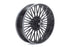 V-Twin Front 21 inch x 3.15 inch Duro 36 Fat Spoke Matte Black Whee - 52-0003