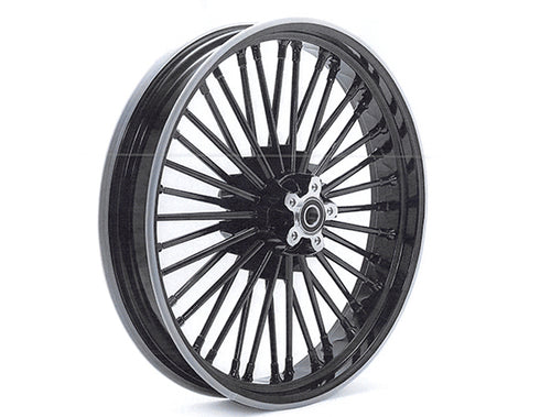 V-Twin Front 21 inch x 3.15 inch Duro 36 Fat Spoke Matte Black Whee - 52-0003