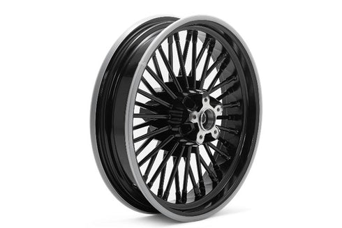 V-Twin 16 inch x 3.5 inch Duro 36 Fat Spoke Duro Wheel Black - 52-0007