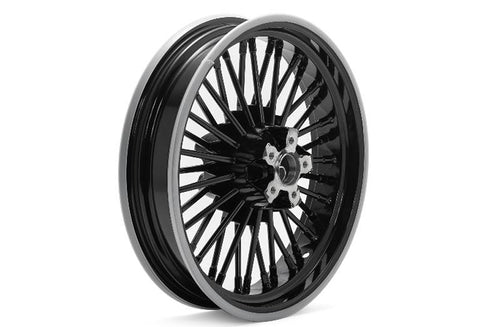 V-Twin 16 inch x 3.5 inch Duro 36 Fat Spoke Duro Wheel Black - 52-0007
