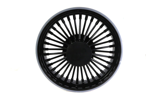 V-Twin Front 16 inch x 3.5 inch Duro 36 Fat Spoke Matte Black Wheel - 52-0032