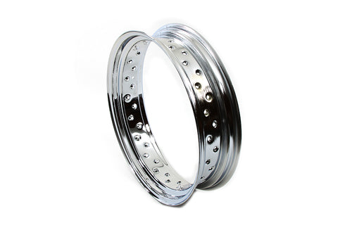 V-Twin 18 inch X 4.25 inch Drop Center Chrome Wheel Rim - 52-0229