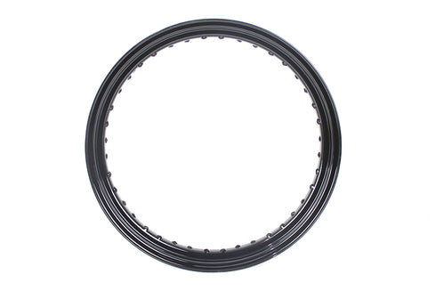 V-Twin 19 inch x 2.5 inch Drop Center Black Wheel Rim - 52-0234