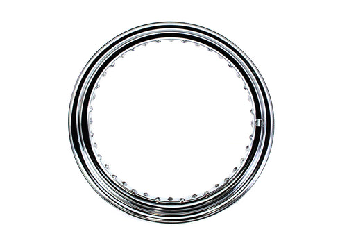 V-Twin Kelsey Hayes Replica 16 inch x 3.00 inch Wheel Rim Chrome - 52-0433