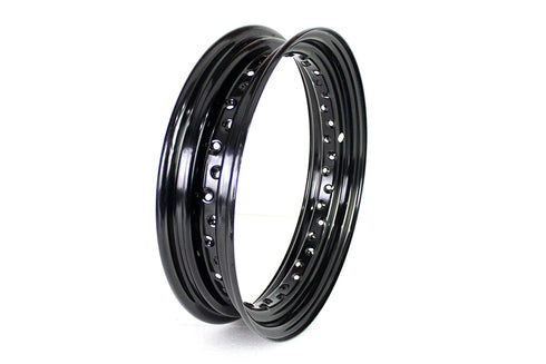 V-Twin Kelsey Hayes Replica 16 inch x 3.00 inch Wheel Rim Black - 52-0434