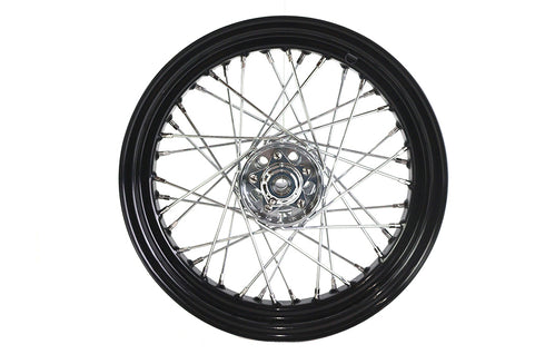 V-Twin 16 inch x 3.00 inch Replica KH Hub Wheel Black - 52-0587
