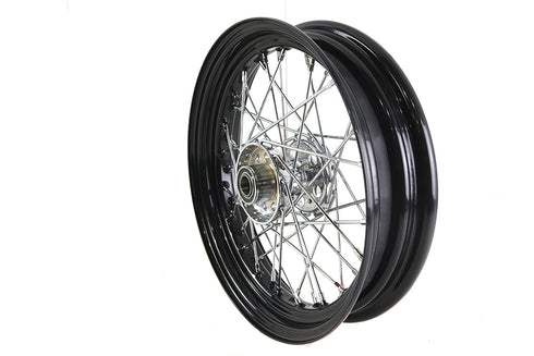 V-Twin 16 inch x 3.00 inch Replica KH Hub Wheel Black - 52-0587