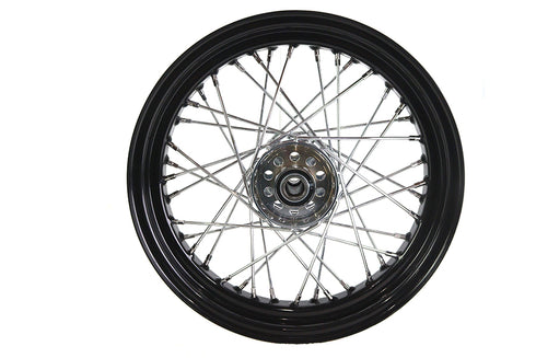 V-Twin 16 inch x 3.00 inch Replica KH Hub Wheel Black - 52-0587