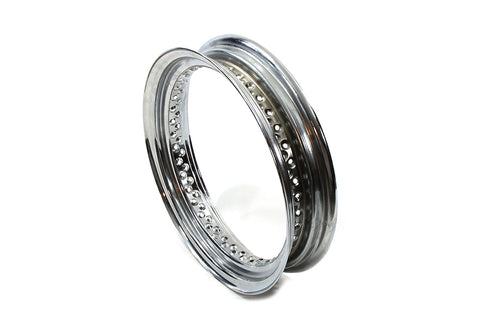 V-Twin 16 inch x 3.00 inch Drop Center Chrome Wheel Rim - 52-0704