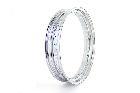 V-Twin 18 inch X 3.00 inch Drop Center Chrome Wheel Rim - 52-0764