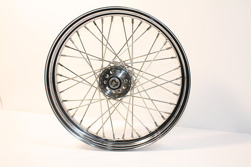 V-Twin 19 inch x 2.50 inch Replica Front or Rear Spoke Wheel - 52-0801