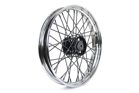 V-Twin 18 inch x 2.5 Replica F-H Trog Style Star Hub Wheel - 52-1937