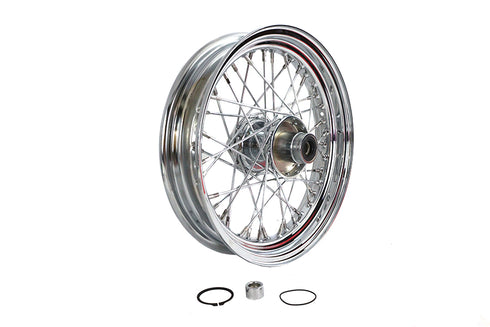 V-Twin 16 inch x 3.00 inch Replica Front Spoke Wheel - 52-2019