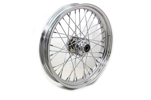 V-Twin 21 inch x 3.25 inch Front Spoke Wheel Chrome - 52-2056