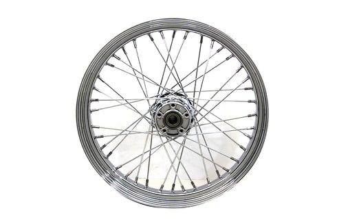 V-Twin 21 inch x 3.25 inch Front Spoke Wheel Chrome - 52-2056