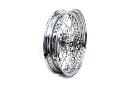 V-Twin 16 inch x 3.00 inch Rear Spoke Wheel Chrome - 52-2057