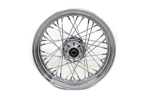 V-Twin 16 inch x 3.00 inch Rear Spoke Wheel Chrome - 52-2057