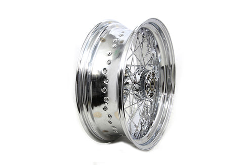 V-Twin 17 inch x 6.00 inch Rear Wheel Chrome - 52-2058
