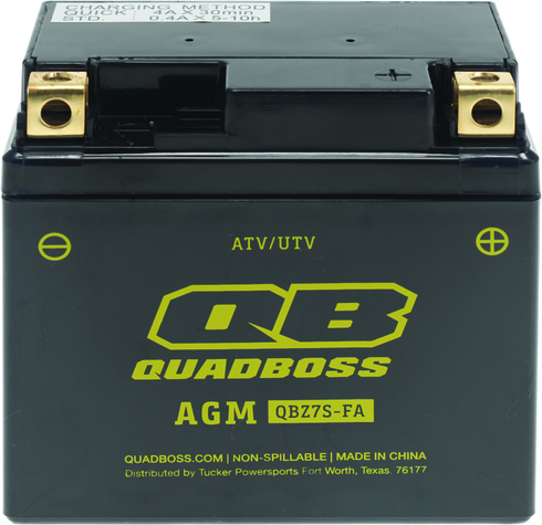 QuadBoss Maintenance-Free AGM Battery QBSZ7S-FA