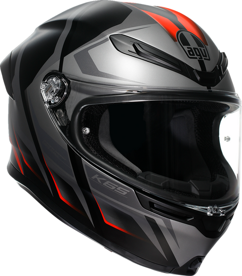 AGV K6 S Helmet - Karve - Matte Black/Gray/Red - 2XL 2118395002-024-XXL