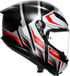 AGV K6 S Helmet - Karve - Matte Black/White/Red - 2XL 2118395002-025-XXL