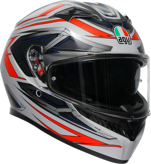 AGV K3 Helmet - Space - Matte White/Red Fluo - XL 2118381004-020-XL