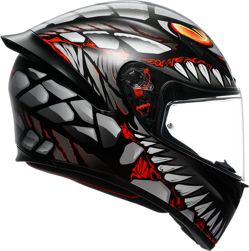 AGV K1 S Helmet - Lyzard - Matte Black/Gray/Red - Large 2118394003-044-L