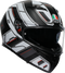 AGV K3 Helmet - Rivia - Matte Black/White - Small 2118381004-019-S