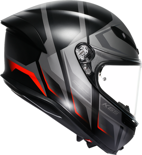AGV K6 S Helmet - Karve - Matte Black/Gray/Red - Large 2118395002-024-L