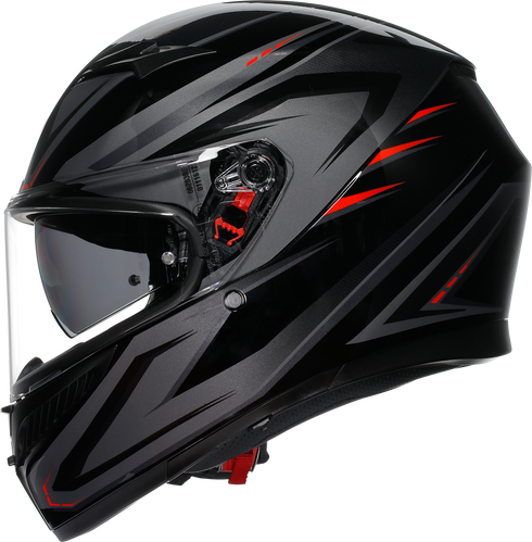 AGV K3 Helmet - Syth - Black/Red - Large 2118381004-021-L