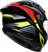 AGV K6 S Helmet - Erazer - Black/Red/Yellow Fluo - Small 2118395002-026-S