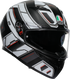 AGV K3 Helmet - Rivia - Matte Black/White - XL 2118381004-019-XL