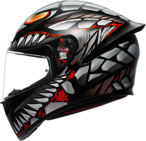 AGV K1 S Helmet - Lyzard - Matte Black/Gray/Red - Large 2118394003-044-L